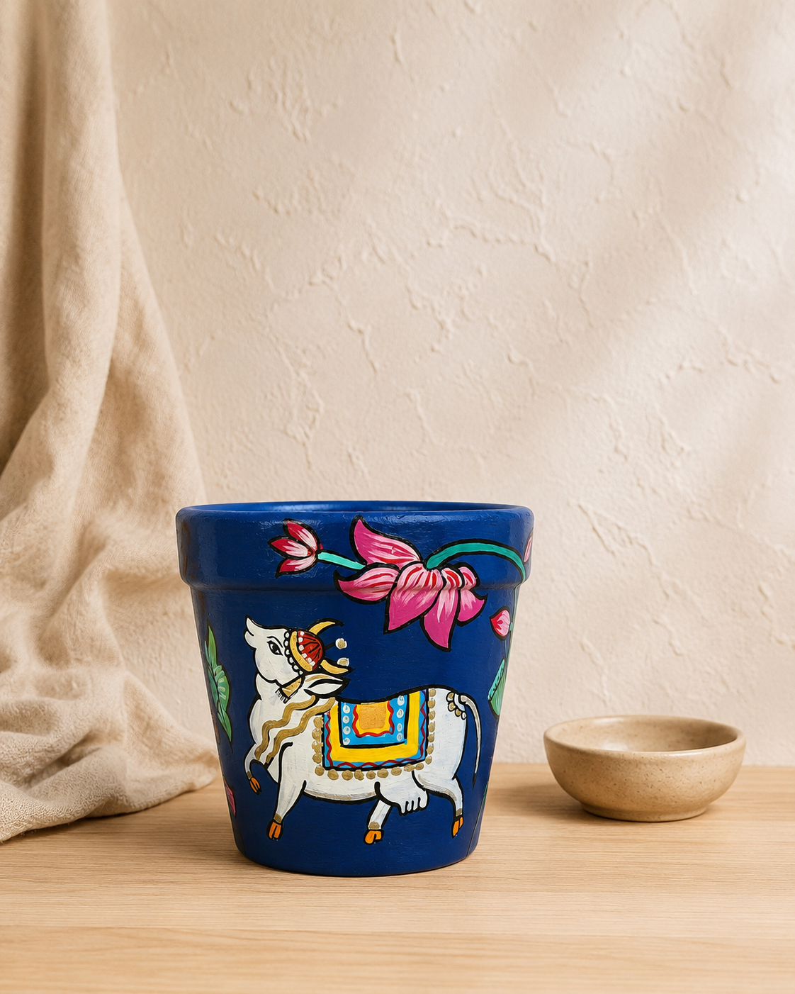 Pitchwai Blue Cow Planter