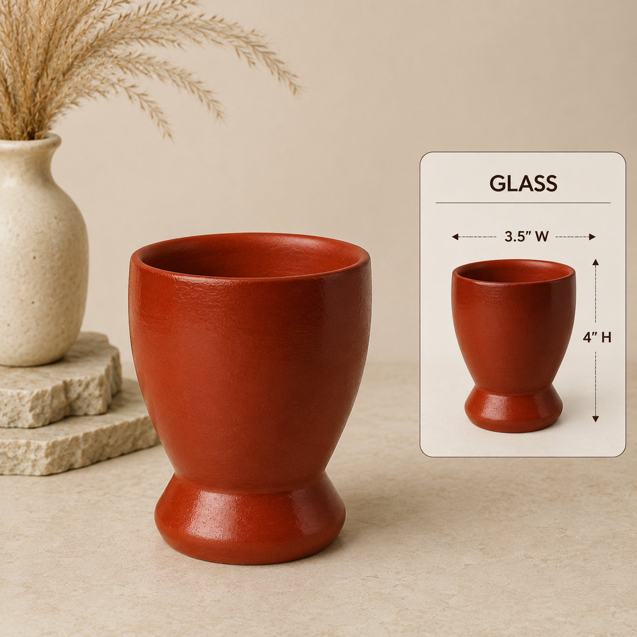 The Heritage Hamlet Terracotta Full Tea Set