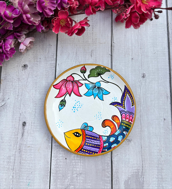 Blooming Fishscape Wall Plate
