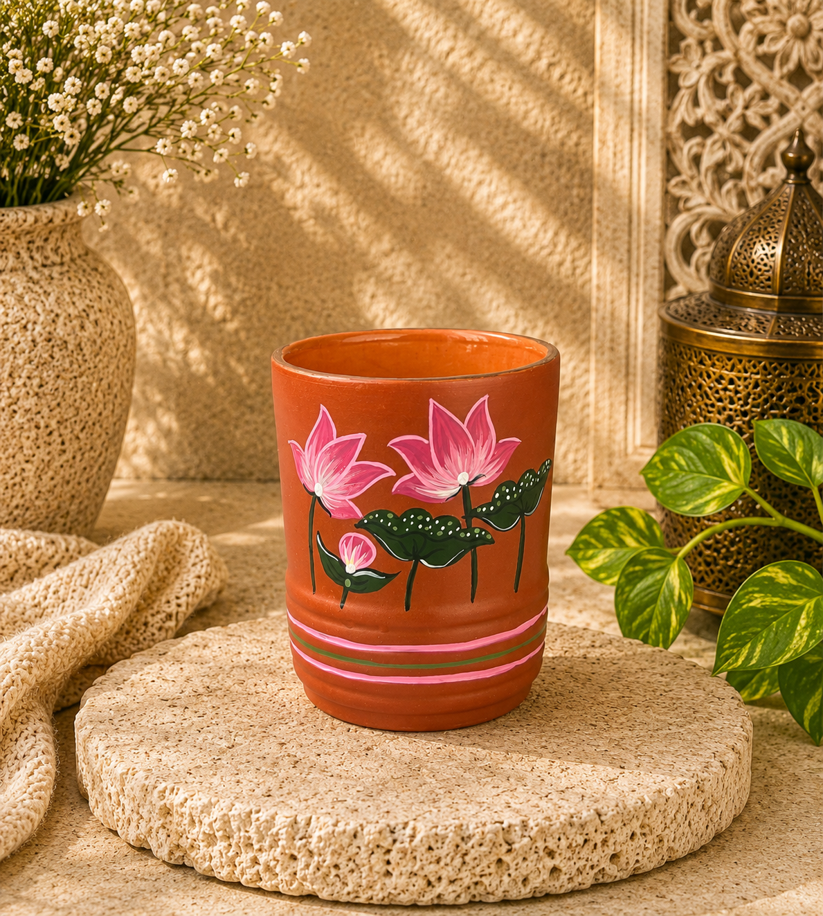 Kamalam Ceramic Lotus Glass