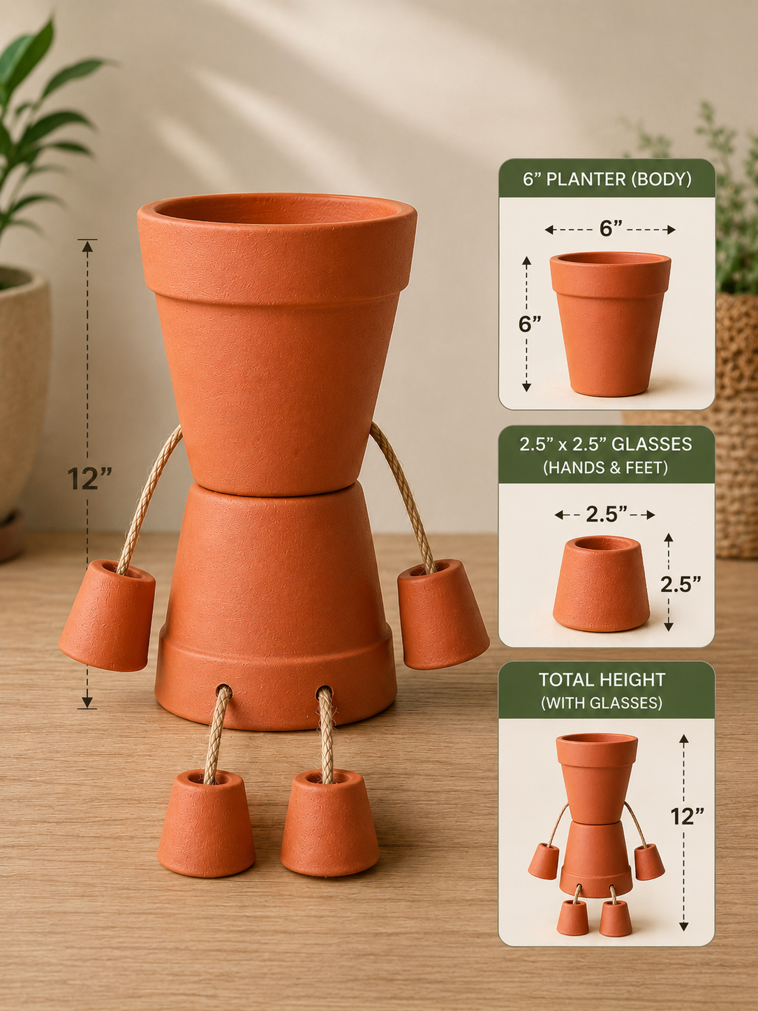The Garden Doll Planter Set