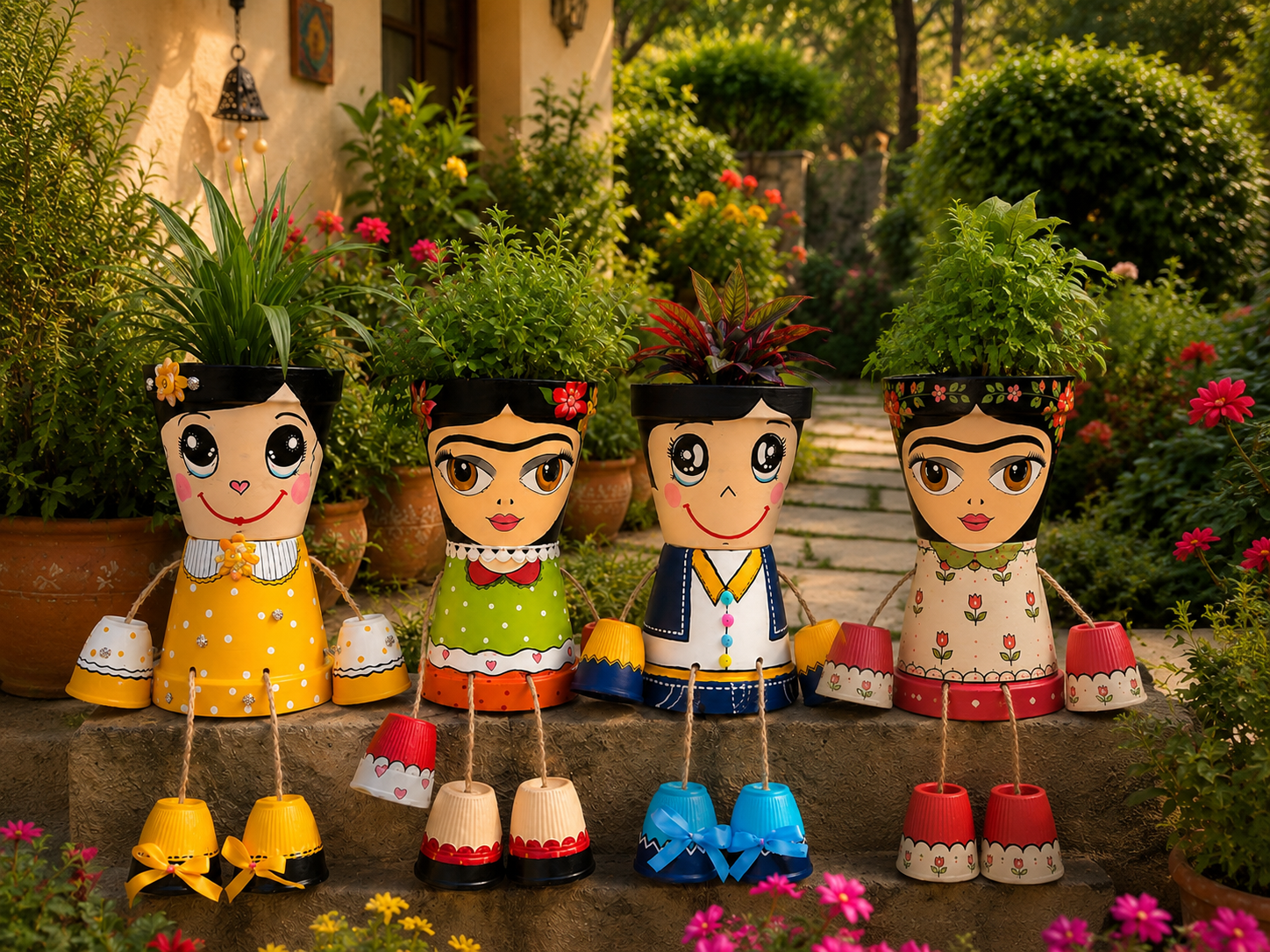 The Garden Doll Planter Set