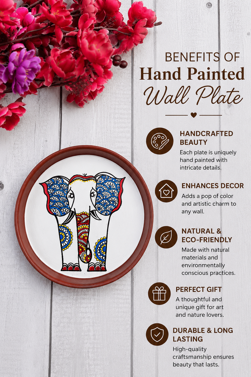 Elephant in Harmony Wall Plate